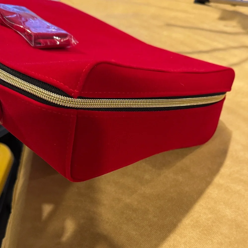Red Travel Jewelry Case